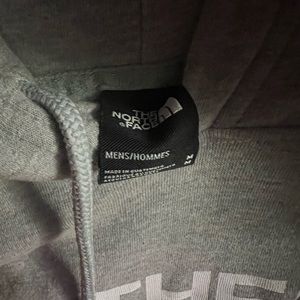 grey north face men's hoodie